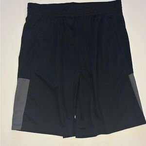 all in motion Black Shorts with Gray Panels